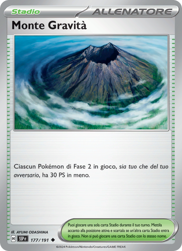 Monte Gravità 177/252 — Scintille Folgoranti (Italian Pokémon TCG card)