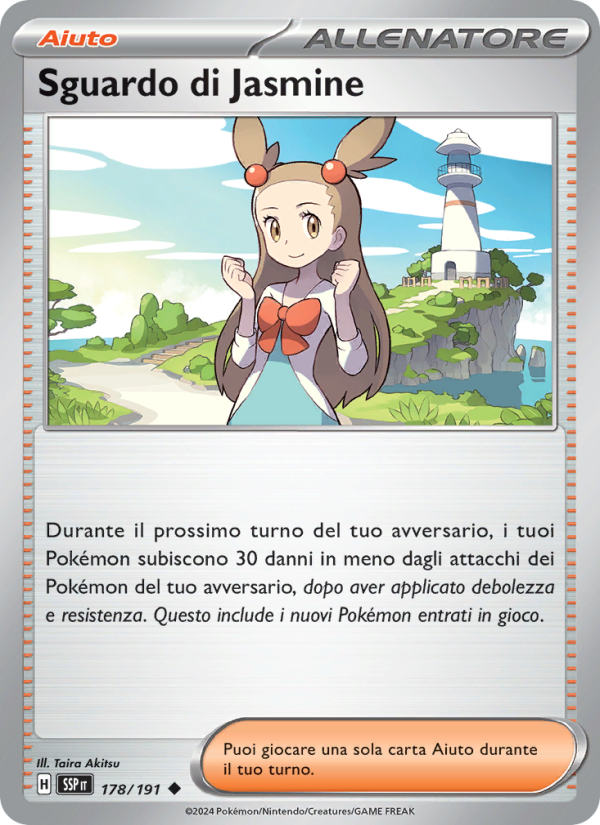 Sguardo di Jasmine 178/252 — Scintille Folgoranti (Italian Pokémon TCG card)