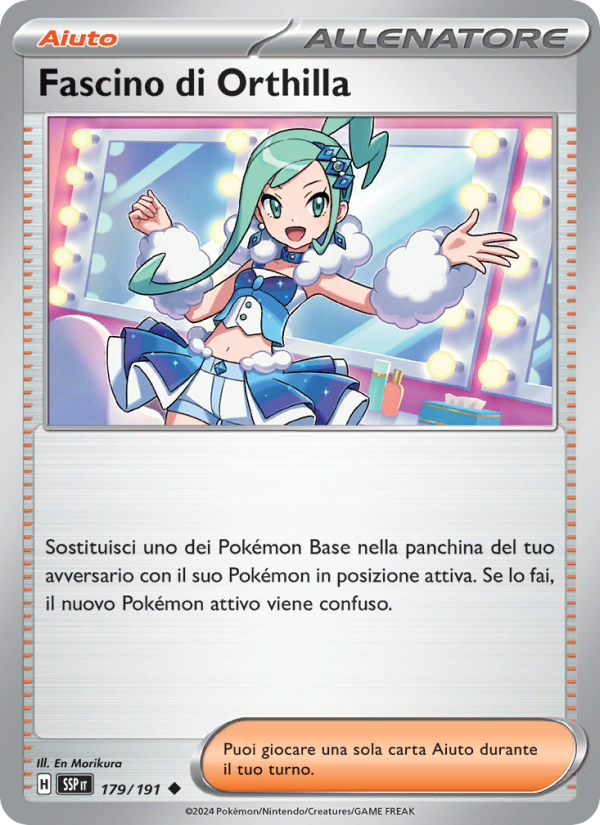 Fascino di Orthilla 179/252 — Scintille Folgoranti (Italian Pokémon TCG card)