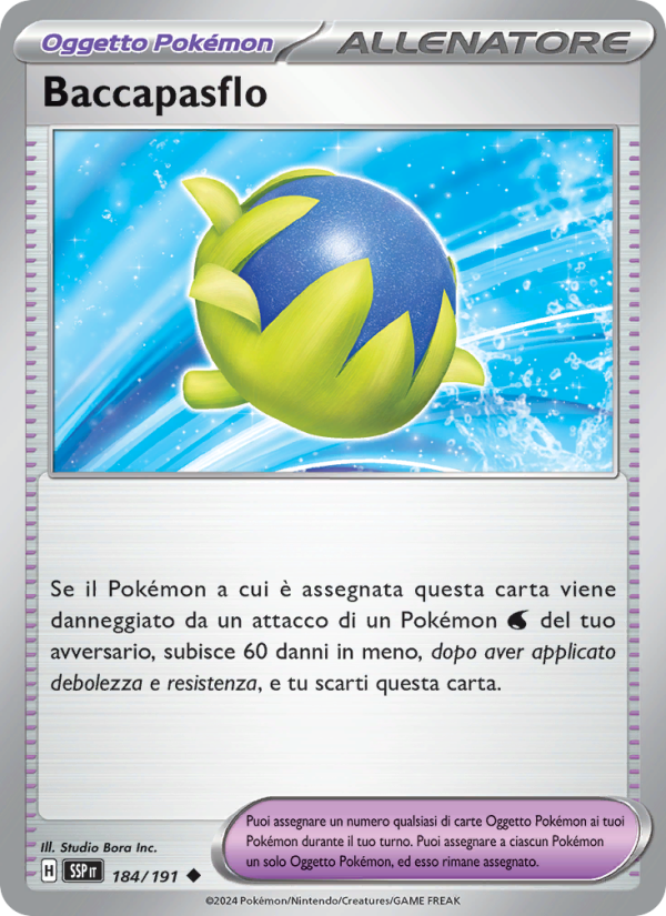 Baccapasflo 184/252 — Scintille Folgoranti (Italian Pokémon TCG card)