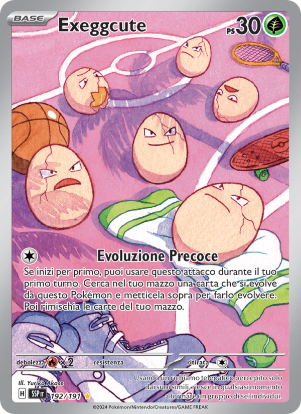 Exeggcute 192/252 — Scintille Folgoranti (Italian Pokémon TCG card)