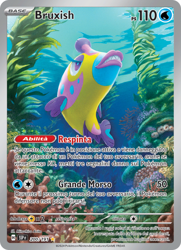 Bruxish 200/252 — Scintille Folgoranti (Italian Pokémon TCG card)