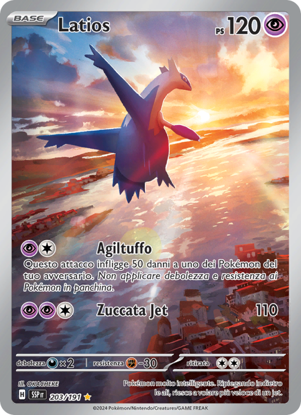 Latios 203/252 — Scintille Folgoranti (Italian Pokémon TCG card)