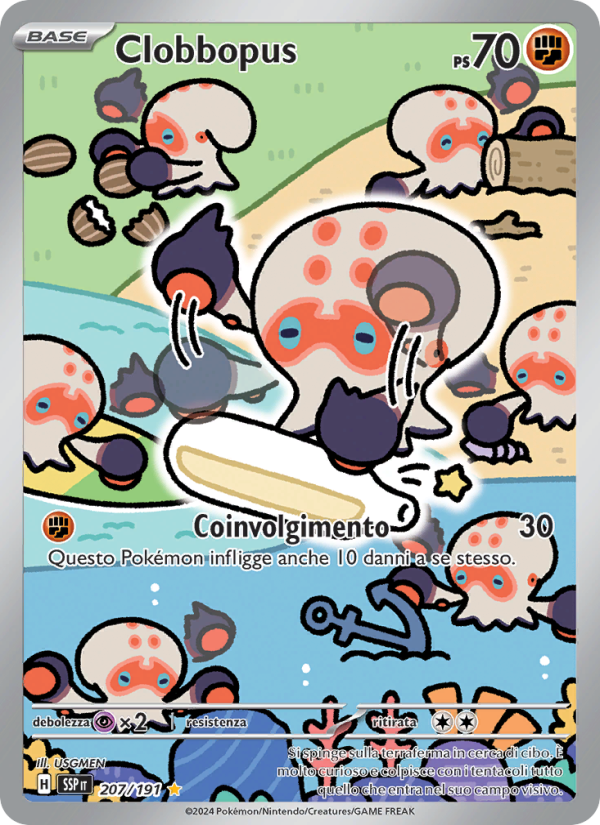 Clobbopus 207/252 — Scintille Folgoranti (Italian Pokémon TCG card)