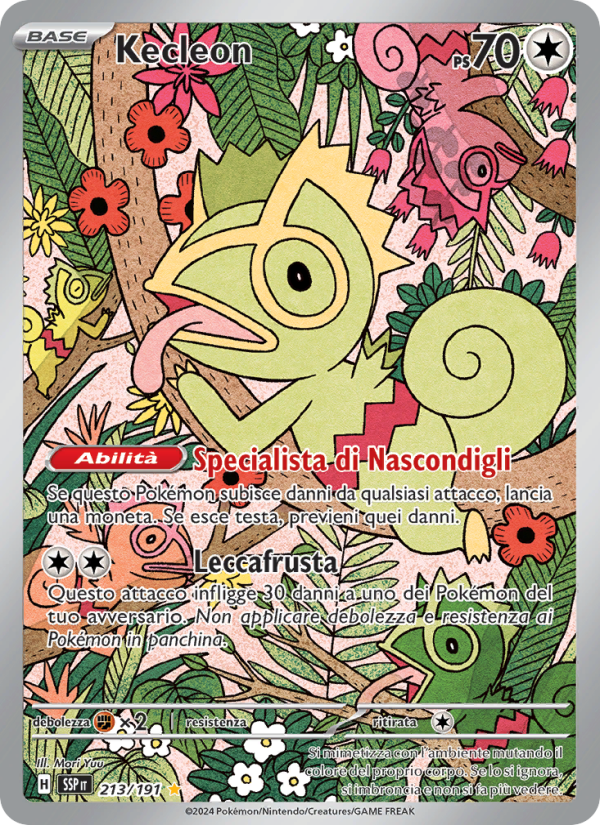 Kecleon 213/252 — Scintille Folgoranti (Italian Pokémon TCG card)