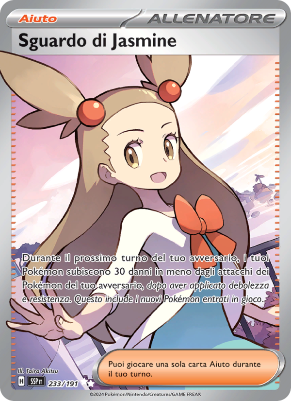 Sguardo di Jasmine 233/252 — Scintille Folgoranti (Italian Pokémon TCG card)