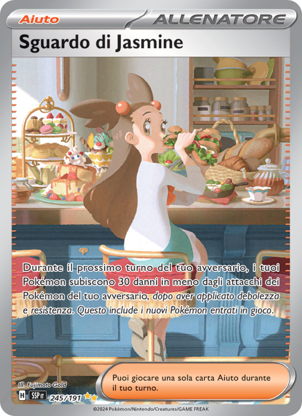 Sguardo di Jasmine 245/252 — Scintille Folgoranti (Italian Pokémon TCG card)