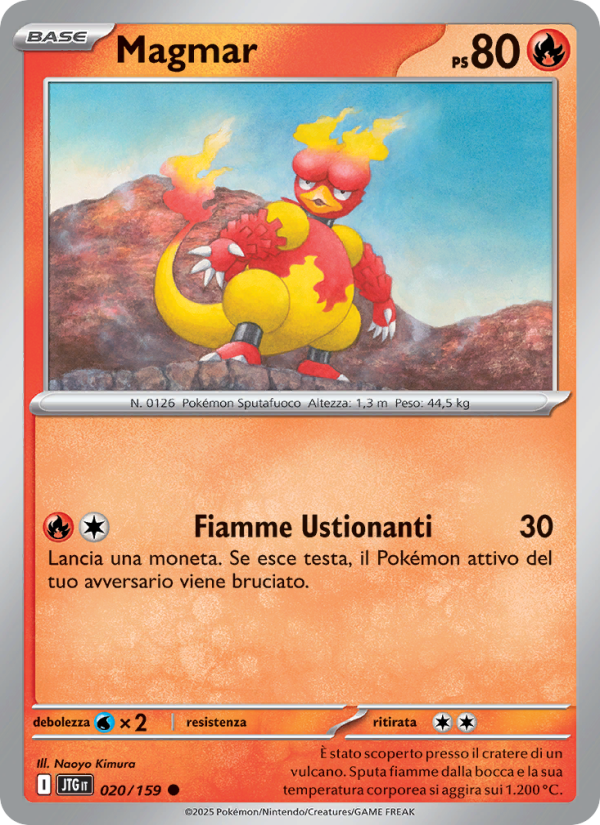 Magmar 020/190 — Avventure Insieme (Italian Pokémon TCG card)