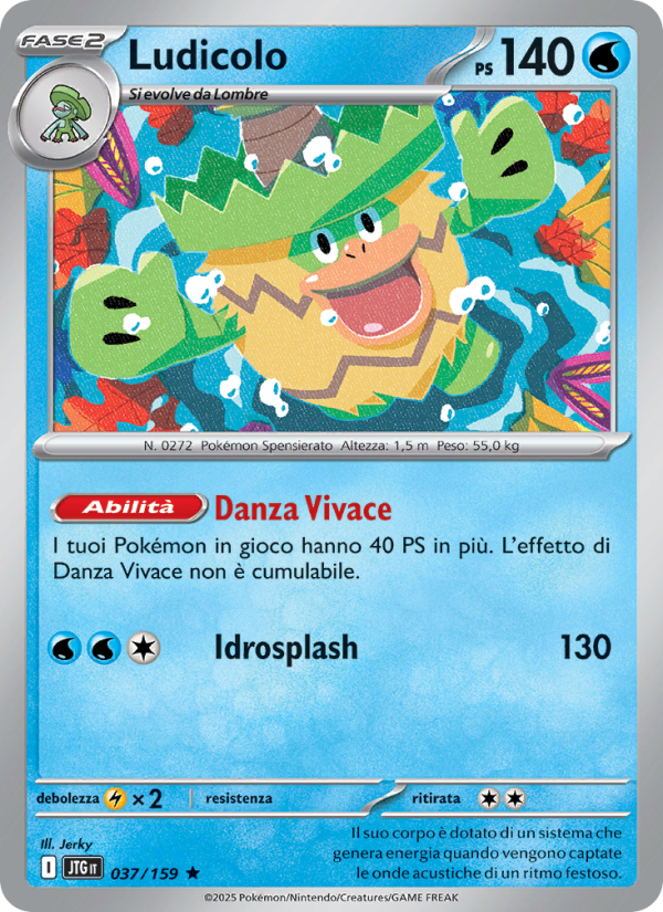 Ludicolo 037/190 — Avventure Insieme (Italian Pokémon TCG card)