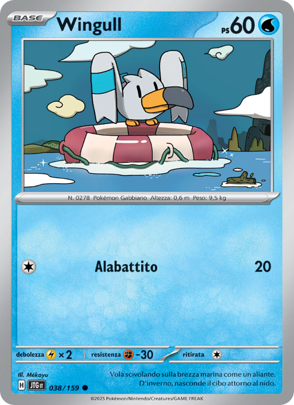 Wingull 038/190 — Avventure Insieme (Italian Pokémon TCG card)