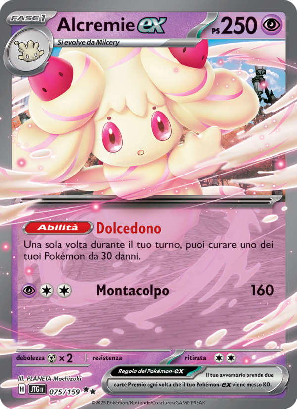 Alcremie-ex 075/190 — Avventure Insieme (Italian Pokémon TCG card)