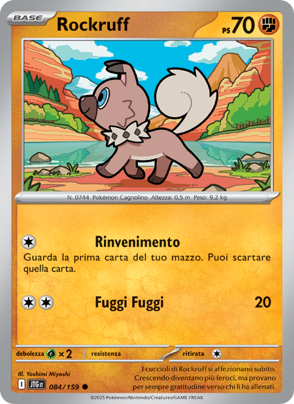 Rockruff 084/190 — Avventure Insieme (Italian Pokémon TCG card)