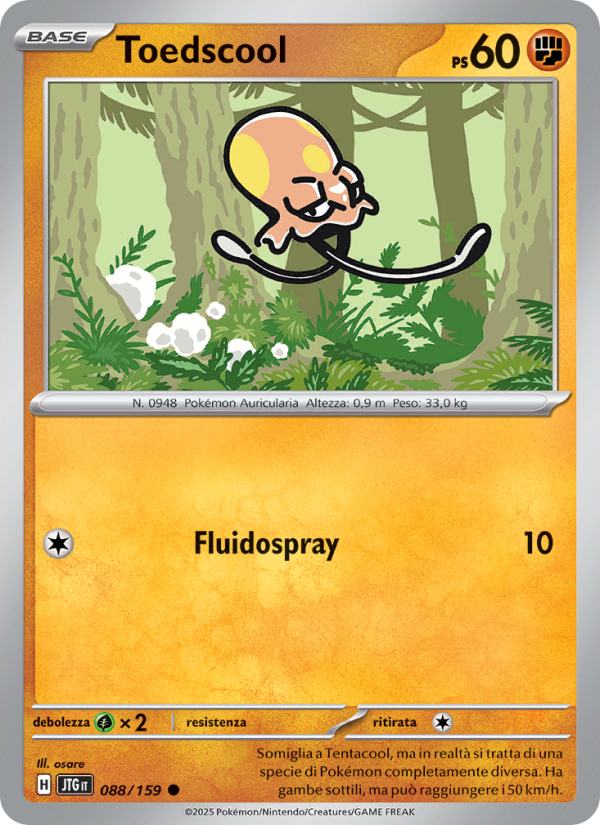 Toedscool 088/190 — Avventure Insieme (Italian Pokémon TCG card)