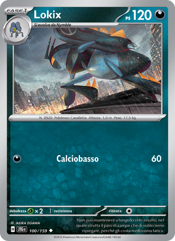 Lokix 100/190 — Avventure Insieme (Italian Pokémon TCG card)