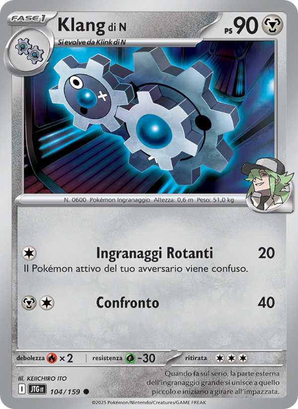 Klang di N 104/190 — Avventure Insieme (Italian Pokémon TCG card)