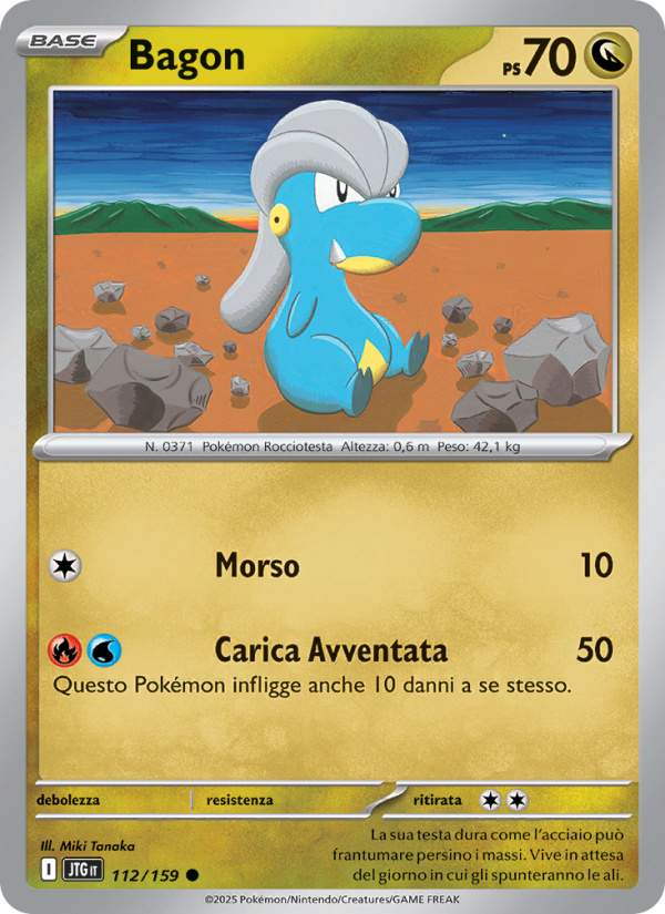 Bagon 112/190 — Avventure Insieme (Italian Pokémon TCG card)