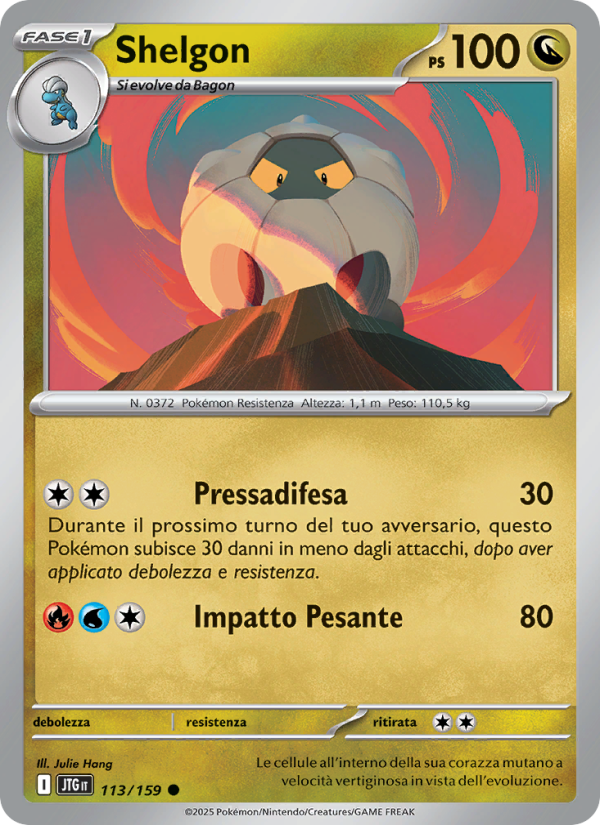 Shelgon 113/190 — Avventure Insieme (Italian Pokémon TCG card)