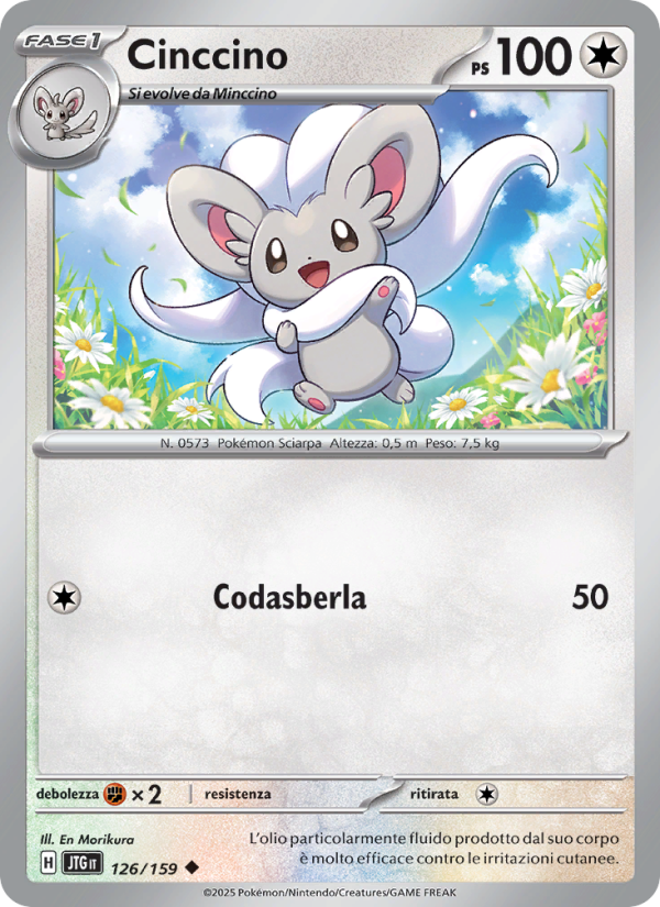Cinccino 126/190 — Avventure Insieme (Italian Pokémon TCG card)