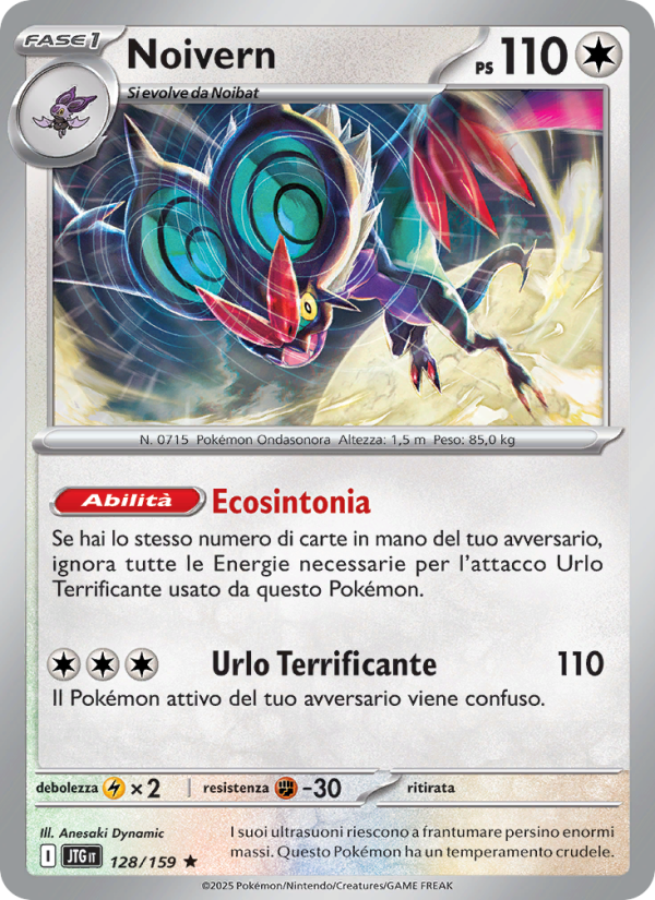 Noivern 128/190 — Avventure Insieme (Italian Pokémon TCG card)