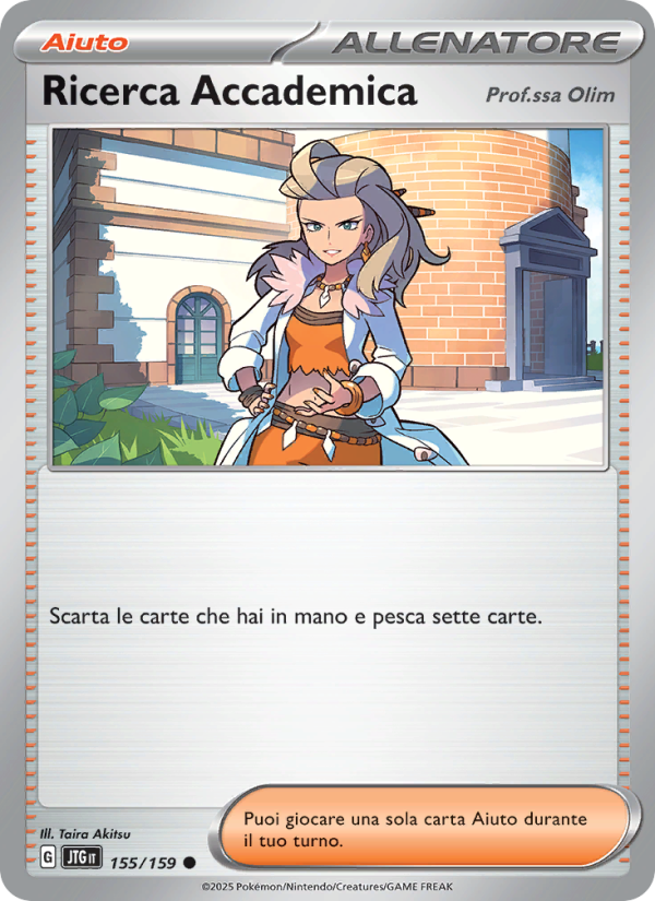 Ricerca Accademica 155/190 — Avventure Insieme (Italian Pokémon TCG card)