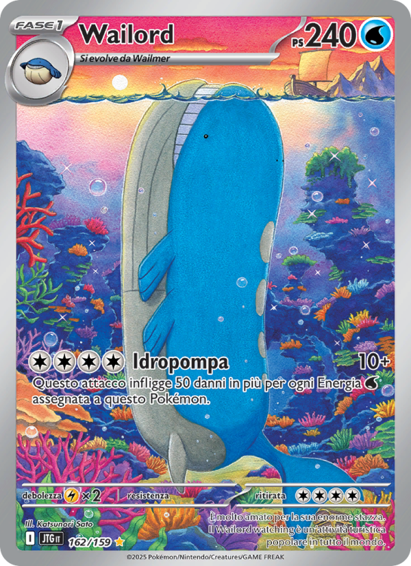 Wailord 162/190 — Avventure Insieme (Italian Pokémon TCG card)
