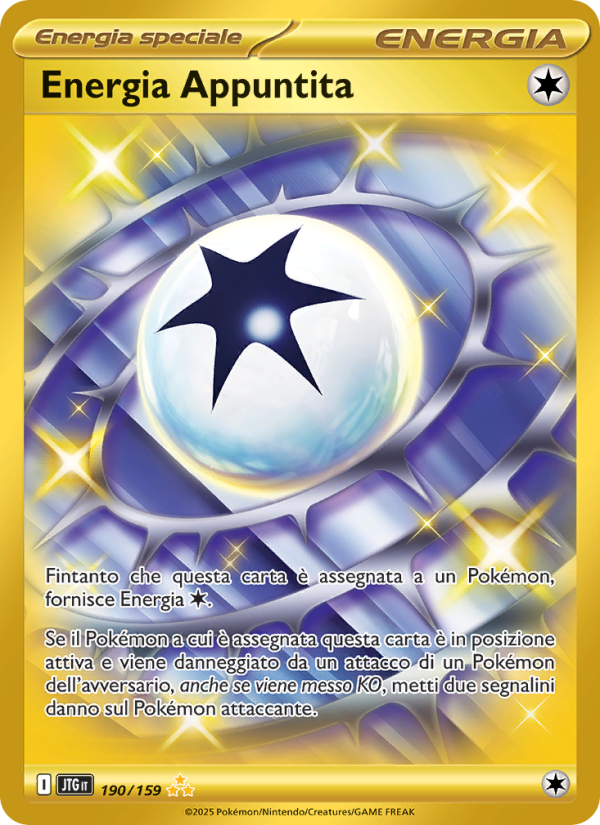 Energia Appuntita 190/190 — Avventure Insieme (Italian Pokémon TCG card)