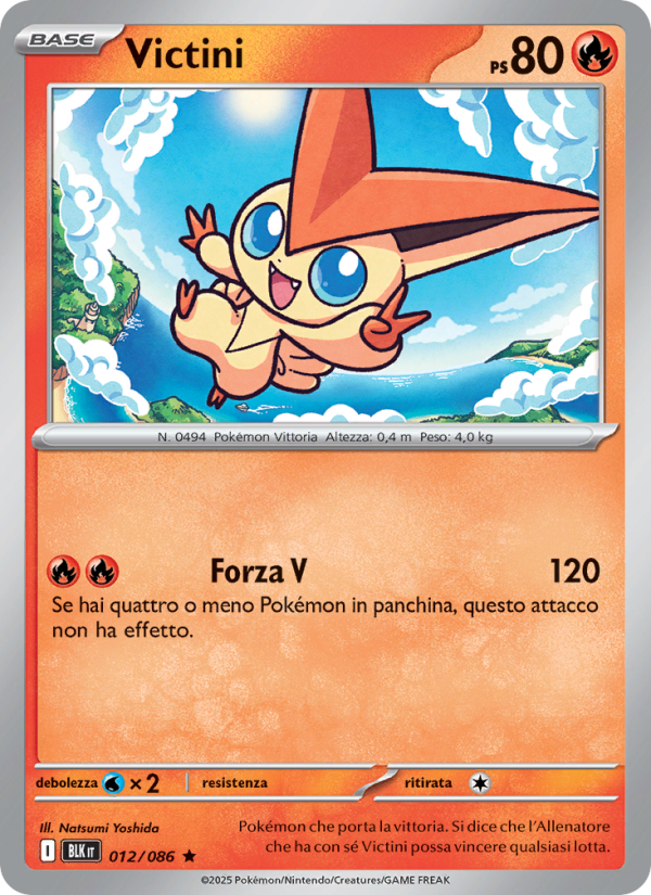 Victini 012/172 — Luce Nera (Italian Pokémon TCG card)