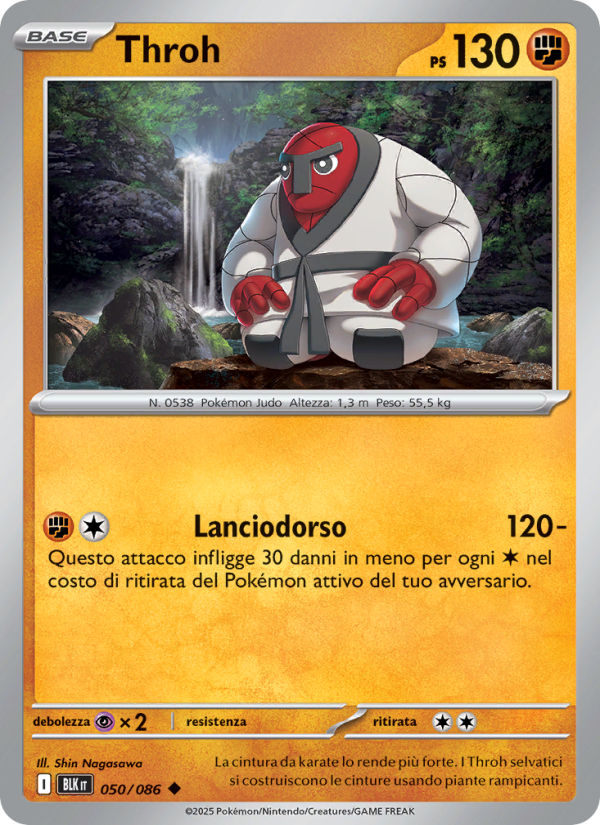 Throh 050/172 — Luce Nera (Italian Pokémon TCG card)