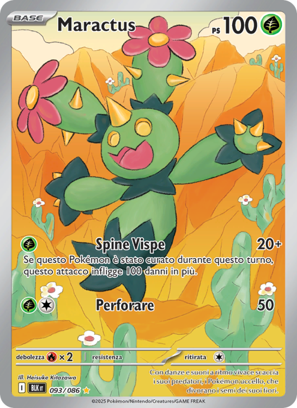 Maractus 093/172 — Luce Nera (Italian Pokémon TCG card)