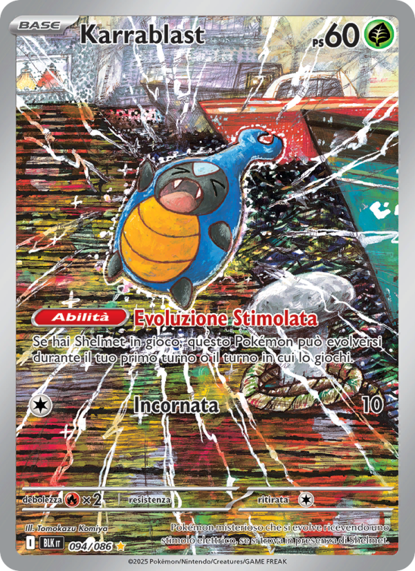 Karrablast 094/172 — Luce Nera (Italian Pokémon TCG card)