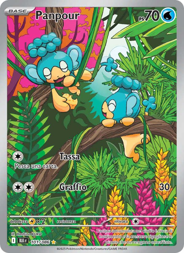 Panpour 101/172 — Luce Nera (Italian Pokémon TCG card)