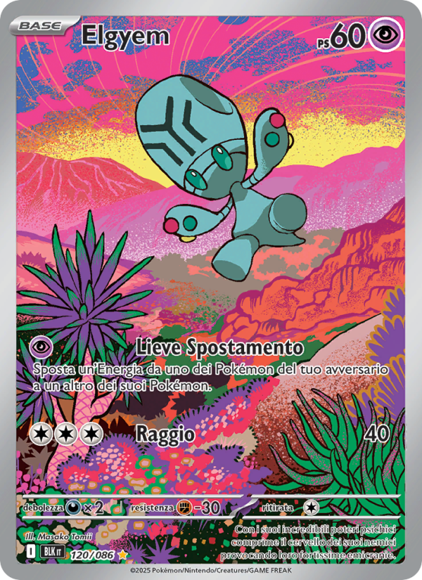 Elgyem 120/172 — Luce Nera (Italian Pokémon TCG card)