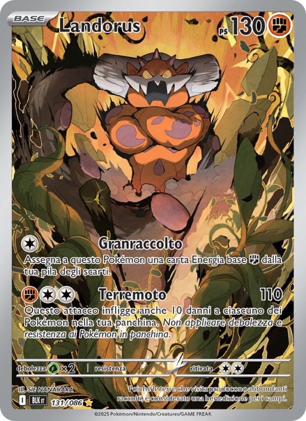 Landorus 131/172 — Luce Nera (Italian Pokémon TCG card)