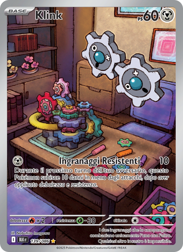 Klink 139/172 — Luce Nera (Italian Pokémon TCG card)
