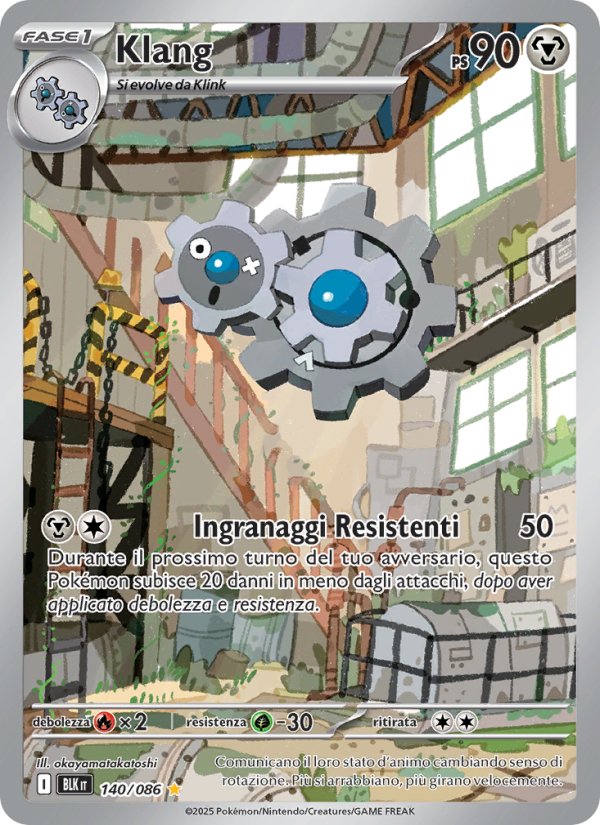 Klang 140/172 — Luce Nera (Italian Pokémon TCG card)