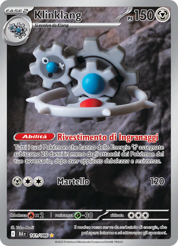 Klinklang 141/172 — Luce Nera (Italian Pokémon TCG card)