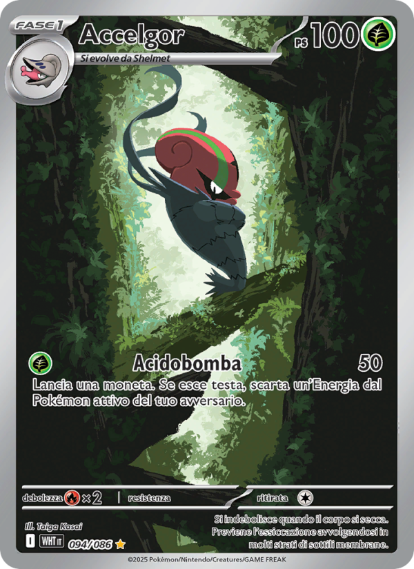 Accelgor 094/173 — Fuoco Bianco (Italian Pokémon TCG card)