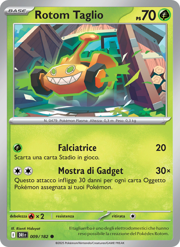 Rotom Taglio Pokémon TCG cards