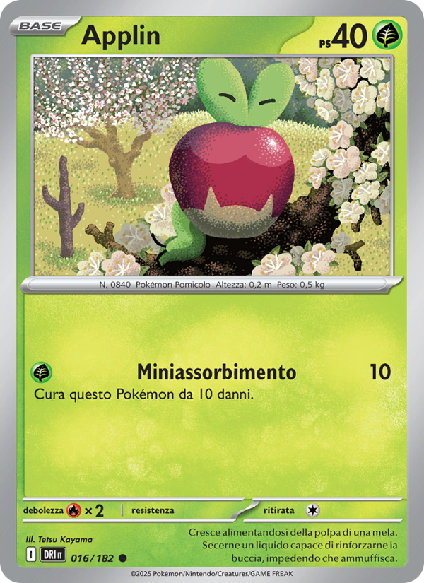 Applin 016/244 — Rivali Predestinati (Italian Pokémon TCG card)