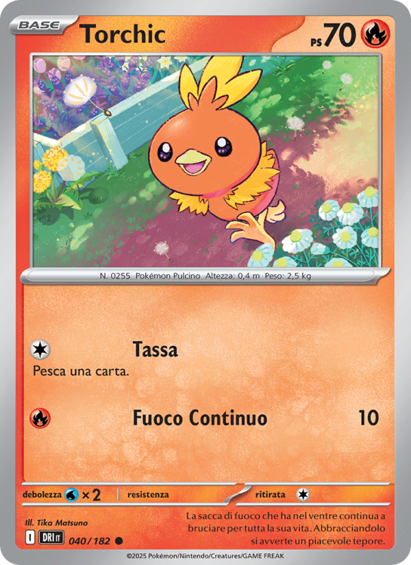 Torchic 040/244 — Rivali Predestinati (Italian Pokémon TCG card)
