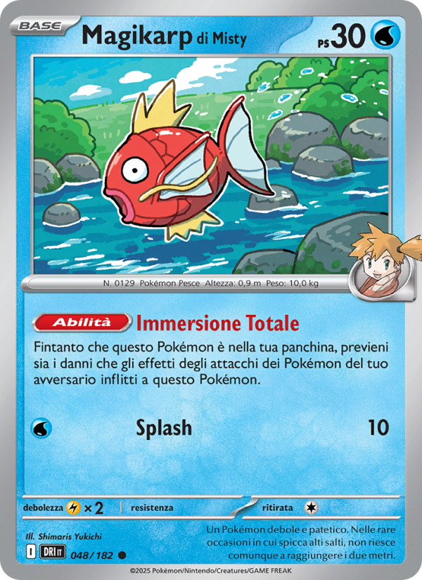Magikarp di Misty 048/244 — Rivali Predestinati (Italian Pokémon TCG card)