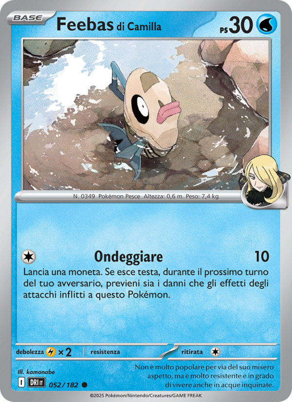 Feebas di Camilla 052/244 — Rivali Predestinati (Italian Pokémon TCG card)