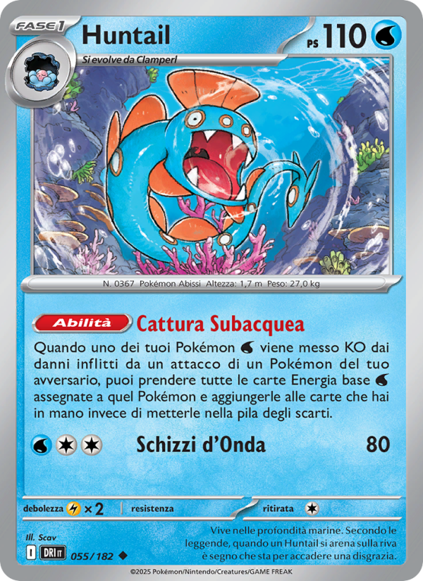 Huntail 055/244 — Rivali Predestinati (Italian Pokémon TCG card)