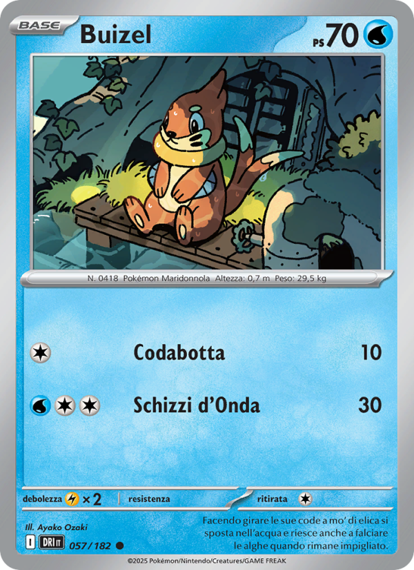 Buizel 057/244 — Rivali Predestinati (Italian Pokémon TCG card)