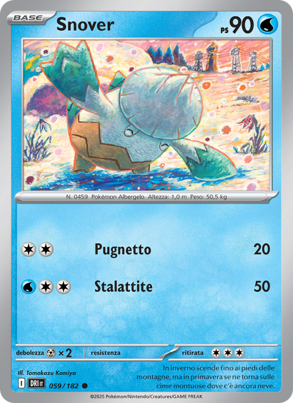 Snover 059/244 — Rivali Predestinati (Italian Pokémon TCG card)