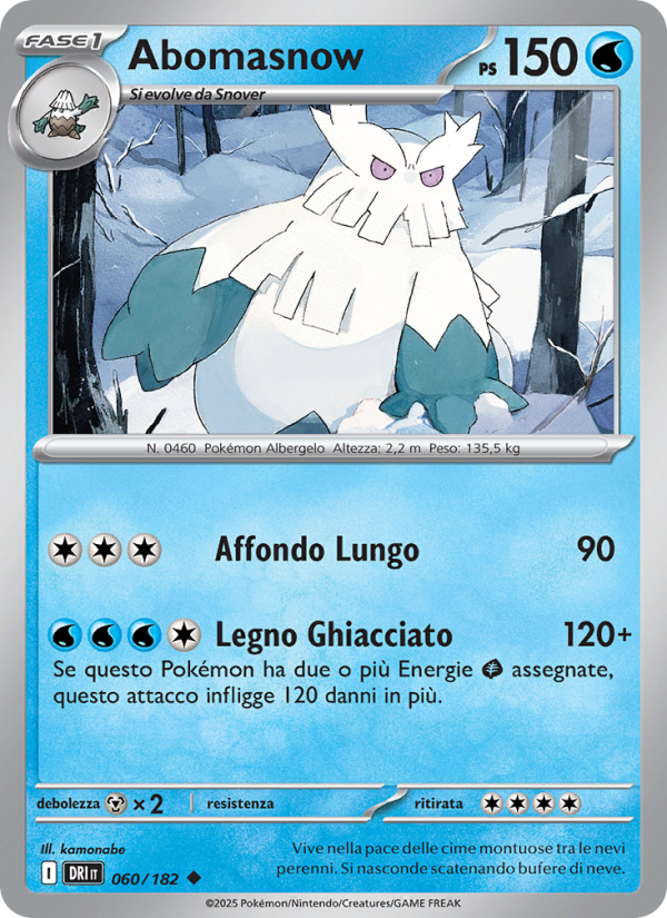 Abomasnow 060/244 — Rivali Predestinati (Italian Pokémon TCG card)