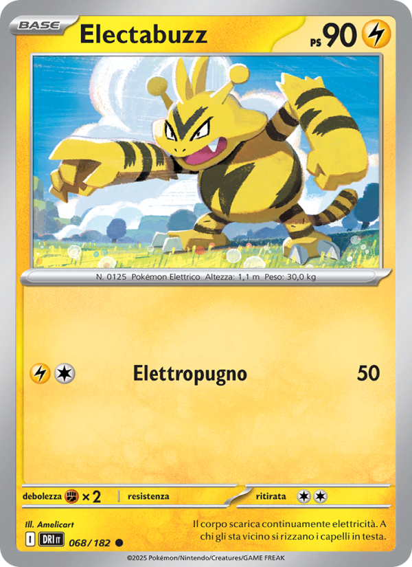 Electabuzz 068/244 — Rivali Predestinati (Italian Pokémon TCG card)