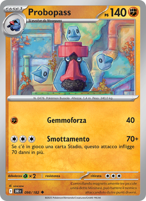 Probopass 098/244 — Rivali Predestinati (Italian Pokémon TCG card)