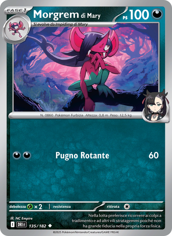 Morgrem di Mary 135/244 — Rivali Predestinati (Italian Pokémon TCG card)