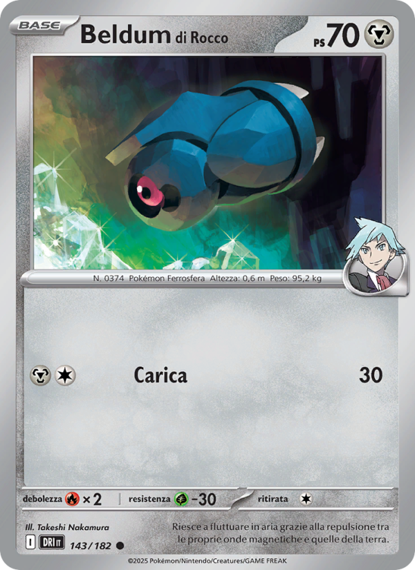 Beldum di Rocco 143/244 — Rivali Predestinati (Italian Pokémon TCG card)